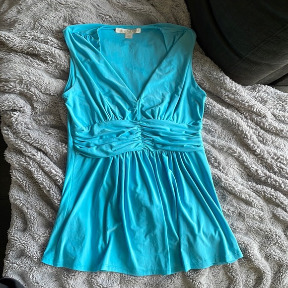 Boston Proper Blue Top Size S - Picture 2 of 3